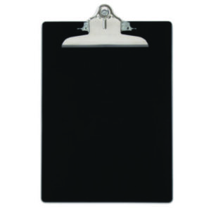 Black; Board; Clip; Clipboard; Clipboards; Letter Size; Plastic; Recycled; Recycled Product; SAUNDERS; Writing; Surfaces; Clampboards; Notations; Inspections