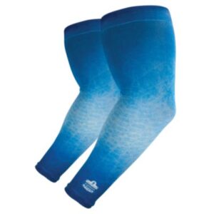 (EGO12196)EGO 12196 – Chill-Its 6695 Sun Protection Arm Sleeves, Polyester/Spandex, X-Large/2X-Large, Blue, Ships in 1-3 Business Days by ERGODYNE CORPORATION (1/EA)