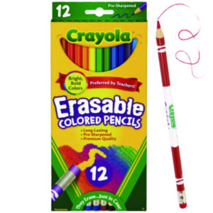 Colored Pencils; Crayola; Drawing; Erasable; Pencils; School Supplies; Writing; Instruments; Graphites; Schools; Education; Students