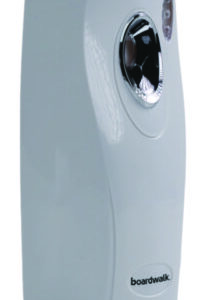 (BWK908)BWK 908 – Classic Metered Air Freshener Dispenser, 4" x 3" x 9.5", White by BOARDWALK (1/EA)