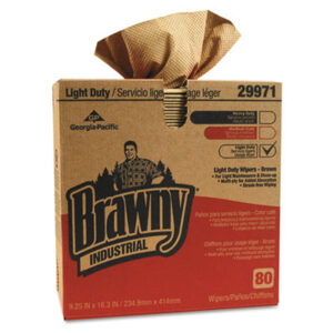 Brawny Professional; Light-Duty; Three-Ply; Paper; All-Purpose Wipers; All-Purpose; Janitorial Supplies; Cleaning; Maintenance; Janitorial; Sanitation; Facilities; Wipers; Sponges; Swabs; Cloths; Towelettes; Drying Materials; Jan/San