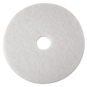 (MMM08488)MMM 08488 – Low-Speed Super Polishing Floor Pads 4100, 24" Diameter, White, 5/Carton by 3M/COMMERCIAL TAPE DIV. (5/CT)