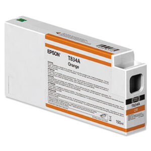 (EPST834A00)EPS T834A00 – T834A00 (834) UltraChrome HDX Ink, 150 mL, Orange by EPSON AMERICA, INC. (/)
