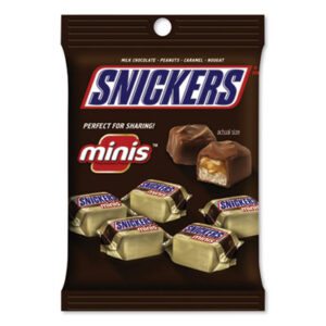 (SNIMMM01502)SNI MMM01502 – Minis Size Chocolate Bars, Milk Chocolate, 4.4 oz Pack, 12 Packs/Carton by MARS, INC. (12/CT)