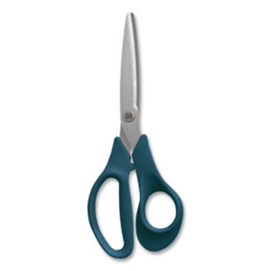 (TUD24380497)TUD 24380497 – Stainless Steel Scissors, 8" Long, 3.58" Cut Length, Green Straight Handle by TRU RED (1/EA)