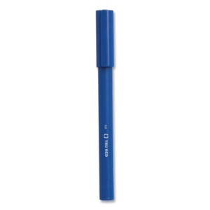 (TUD24377023)TUD 24377023 – Quick Dry Gel Pen, Stick, Fine 0.5 mm, Blue Ink, Blue Barrel, Dozen by TRU RED (12/DZ)