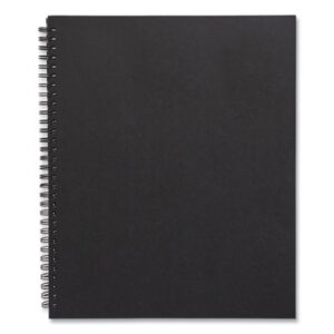 (TUD24377310)TUD 24377310 – Wirebound Soft-Cover Notebook, 1-Subject, Narrow Rule, Black Cover, (80) 11 x 8.5 Sheets by TRU RED (1/EA)