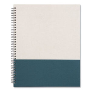 (TUD24383517)TUD 24383517 – Wirebound Hardcover Notebook, 1-Subject, Narrow Rule, Gray/Teal Cover, (80) 11 x 8.5 Sheets by TRU RED (1/EA)