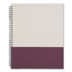 (TUD24383514)TUD 24383514 – Wirebound Hardcover Notebook, 1-Subject, Narrow Rule, Gray/Purple Cover, (80) 11 x 8.5 Sheets by TRU RED (1/EA)