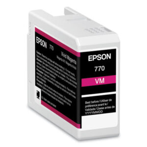 (EPST770320)EPS T770320 – T770320 (T770) UltraChrome PRO10 Ink, 25 mL, Magenta by EPSON AMERICA, INC. (/)