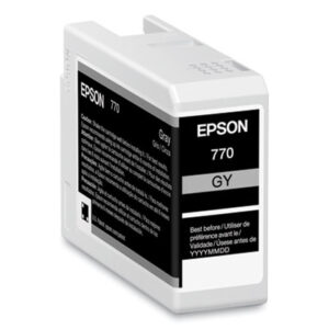 (EPST770720)EPS T770720 – T770720 (T770) UltraChrome PRO10 Ink, 25 mL, Gray by EPSON AMERICA, INC. (/)