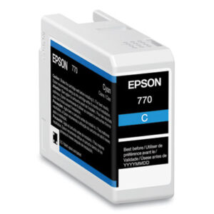 (EPST770220)EPS T770220 – T770220 (T770) UltraChrome PRO10 Ink, 25 mL, Cyan by EPSON AMERICA, INC. (/)