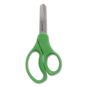 (TUD24380505)TUD 24380505 – Kids&apos; Blunt Tip Stainless Steel Safety Scissors, 5" Long, 2.05" Cut Length, Green Straight Handles by TRU RED (1/EA)