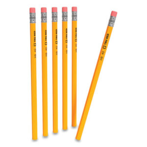 (TUD24424023)TUD 24424023 – Wooden Pencil, HB (#2), Black Lead, Yellow Barrel, 72/Pack by TRU RED (72/PK)
