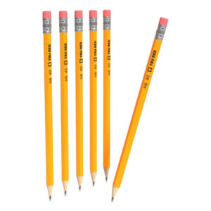 (TUD24424024)TUD 24424024 – Pre-Sharpened Wooden Pencil, HB (#2), Black Lead, Yellow Barrel, 72/Pack by TRU RED (72/PK)