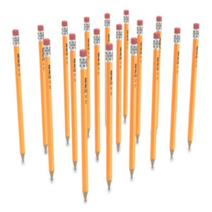 (TUD24424025)TUD 24424025 – Pre-Sharpened Wooden Pencil, HB (#2), Black Lead, Yellow Barrel, 48/Pack by TRU RED (48/PK)