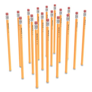 (TUD24424026)TUD 24424026 – Wooden Pencil, HB (#2), Black Lead, Yellow Barrel, 48/Pack by TRU RED (48/PK)
