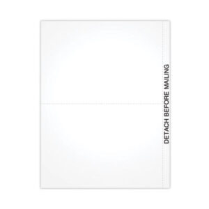 (TOPLBLANKQ)TOP LBLANKQ – Blank Cut Sheets for 1099 Tax Forms, 2-Up Style, 8.5 x 11, White, 50/Pack by TOPS BUSINESS FORMS (100/PK)