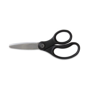 (TUD24380508)TUD 24380508 – Ambidextrous Stainless Steel Scissors, 5" Long, 2.64" Cut Length, Black Straight Ergonomic Handle by TRU RED (1/EA)