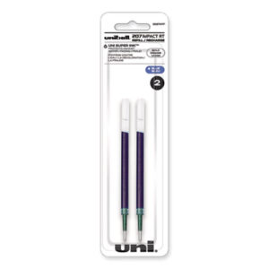 (UBC65874PP)UBC 65874PP – 207 Impact RT Gel Retractable Pen Refills, Bold 1 mm Conical Tip, Blue Ink, 2/Pack by UNI (2/PK)