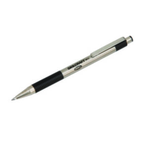 (NSN7024609)NSN 7024609 AbilityOne® SKILCRAFT® Zebra® Stainless-Steel Retractable Gel Pen (2 Per PK)
