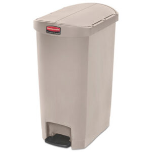 Rubbermaid Commercial; Slim Jim; End Step Style; Step-On; Dumpster; Dustbin; Garbage; Junk; Kitchen Bin; Litter; Trash