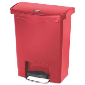 Rubbermaid Commercial; Slim Jim; Front Step Style; Step-On; Dumpster; Dustbin; Garbage; Junk; Kitchen Bin; Litter; Trash