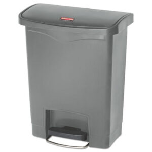 Rubbermaid Commercial; Slim Jim; Front Step Style; Step-On; Dumpster; Dustbin; Garbage; Junk; Kitchen Bin; Litter; Trash