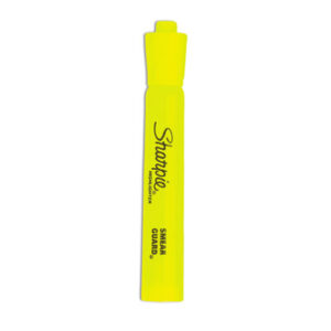 Chisel Tip; Highlighters; Major Accent; Marker; Pens; SHARPIE; Fluorescent Yellow Ink; Highlighter; Hi-Lighters; Markers; Accent; Note-taking; Underscoring; Emphasis; Accentuate; School; Education; Students; Teachers; Hiliters; Hilighters; SAN25034