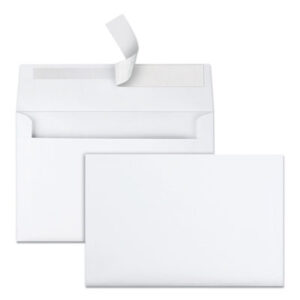 (QUA10750)QUA 10750 – Greeting Card/Invitation Envelope, A-9, Square Flap, Redi-Strip Adhesive Closure, 5.75 x 8.75, White, 100/Box by QUALITY PARK PRODUCTS (/)