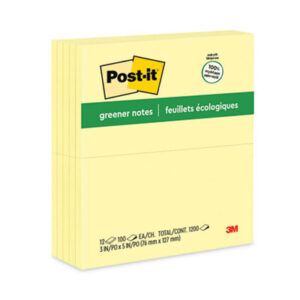 3 x 5; 3M; 3M Post-It; 3M Post-It Notes; Canary; Note Pads; Notes; Pads; POST-IT; Post-It Notes; Recycled; Recycled Products; Self-Stick; Self-Stick Note; Tabs; Stickers; Bookmarks; Tags; Memos; Stationery; Desktop; Sticky Notes