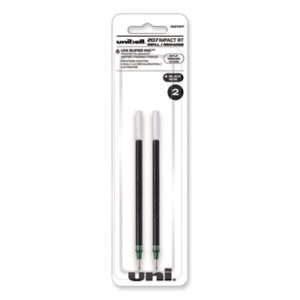 (UBC65873PP)UBC 65873PP – 207 Impact RT Gel Retractable Pen Refills, Bold 1 mm Conical Tip, Black Ink, 2/Pack by UNI (2/PK)