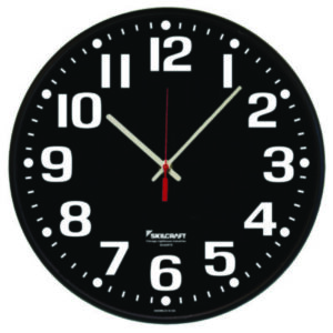 (NSN6986561)NSN 6986561 AbilityOne® SKILCRAFT® High Contrast Quartz Wall Clock (1 Per EA)