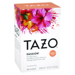 (TZO20045)TZO 20045 – Tea Bags, Passion, 20/Box, 6 Boxes/Carton by STARBUCKS COFFEE COMPANY (120/CT)
