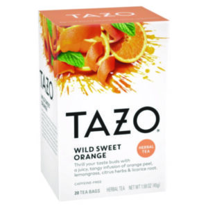 (TZO20034)TZO 20034 – Tea Bags, Wild Sweet Orange, 20/Box, 6 Boxes/Carton by STARBUCKS COFFEE COMPANY (120/CT)