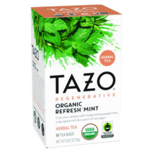 (TZO00350)TZO 00350 – Tea Bags, Organic Refresh Mint, 16/Box, 6 Boxes/Carton by STARBUCKS COFFEE COMPANY (96/CT)