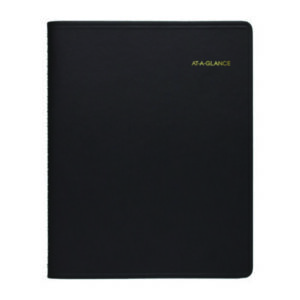 (AAG709510524)AAG 709510524 – Weekly Appointment Book, 8.75 x 7, Black/Gold Cover, 13-Month: Jan 2024 to Jan 2025 by AT-A-GLANCE (/)
