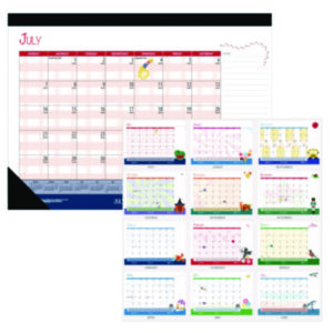 Deskpad; Desk Calendar; Monthly Calendar; Monthly; Season; Seasonal; Colorful; Cartoon; Cartoons; Illustrations