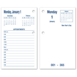 (NSN6648808)NSN 6648808 AbilityOne® SKILCRAFT® DAYMAX® Type II Calendar Pad (1 Per EA)