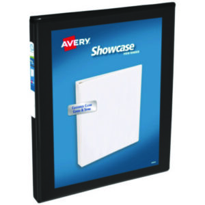 AVERY; Binders; Notebook; Presentation Binders; Ring Binders; Showcase; View Binder; Notebooks; Rings; Portfolios; Loose-Leaf; Schools; Education; Classrooms