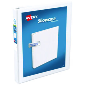 AVERY; Binders; Notebook; Presentation Binders; Ring Binders; Showcase; View Binder; Notebooks; Rings; Portfolios; Loose-Leaf; Schools; Education; Classrooms; AVE19601K