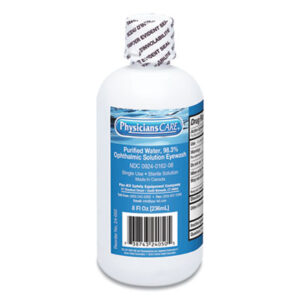 First Aid Only™; Eye Wash Solutions; Eye Wash Solutions-Saline Solution Eyewash; Medical; Hospitals; First-Aid; Contamination; Sterile; Flush; Doctors; Nurses