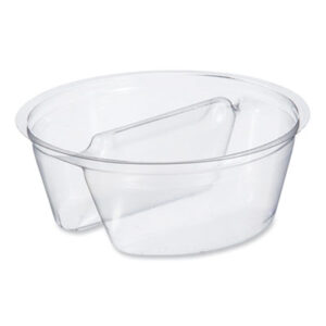 (DCCPF35C2)DCC PF35C2 – Plastic Cup Insert, 3.5 oz, 3.6" Diameter x 1.3"h, Clear, 1,000/Carton by DART (1000/CT)