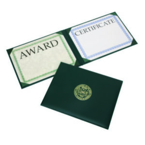 (NSN7146628)NSN 7146628 AbilityOne® SKILCRAFT® Awards Certificate Padded Cover Binder (1 Per EA)