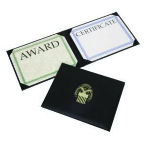 (NSN7145933)NSN 7145933 AbilityOne® SKILCRAFT® Awards Certificate Padded Cover Binder (1 Per EA)