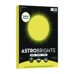 Astrobrights; Astrobright; Astrobrite; Neenah Paper; Colored Paper; Brightest Paper; Bright Colored Paper; Copier; Copy Paper; Inkjet; Laser; Office Paper; Papercrafting; Arts; Craft; Fliers; Posters; Wausau