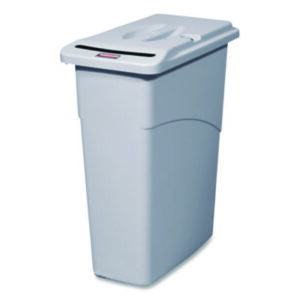 23-Gallon Receptacle; Confidential Receptacle; Gray Receptacle; Receptacle; RUBBERMAID; Slim Jim Receptacle; Trash Cans; Waste Containers; Dumpster; Kitchen Bin; Litter; Dustbin; Junk; Trash; Garbage