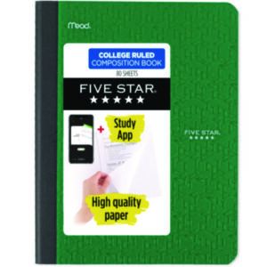 Academic; Academic Notebook; Book; College Rule; Composition; Composition Books; FIVE STAR; MEAD; Notebook; Notebooks; Wireless; Wireless Notebook; Tablets; Booklets; Schools; Education; Classrooms; Students