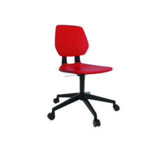(SAF7825RD)SAF 7825RD – Commute Task Chair, Supports Up to 275 lbs, 18.25" to 22.25" Seat Height, Red Seat/Back, Black Base, Ships in 1-3 Bus Days by SAFCO PRODUCTS (1/EA)