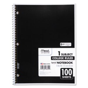 11 x 8 1/2; Academic; Academic Notebook; Book; College Rule; Perforated; MEAD; Notebook; Notebooks; Single Subject; Spiral; Spiral Notebook; Subject Notebook; Three-Hole Punched; Wirebound; Wirebound Notebook; Tablets; Booklets; Schools; Education; Classrooms; Students